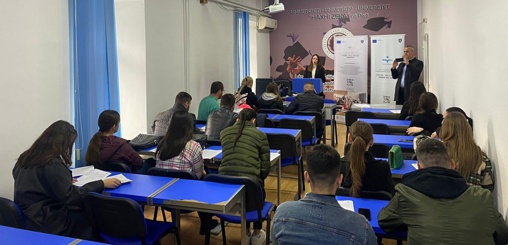 Information Session in the University of Peja "Haxhi Zeka"
